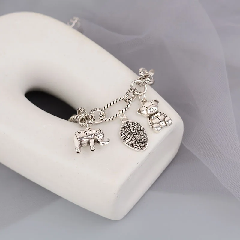 ROPUHOV 2022 Милая крутая подвеска в виде слона с листьями летняя универсальная