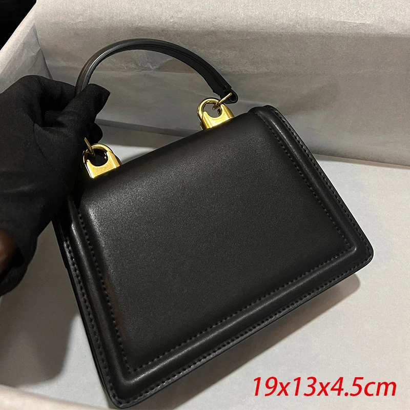 TOP Women's One Shoulder Wrap Leather Hand Chain Bag Fashion Casual Handbag Large Metal Buckle Crossbody Bag Ladies Party Wallet