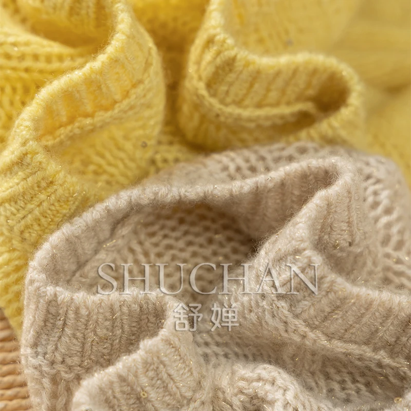 Мягкий кашемировый свитер с круглым вырезом женский Женский Топ длинным рукавом