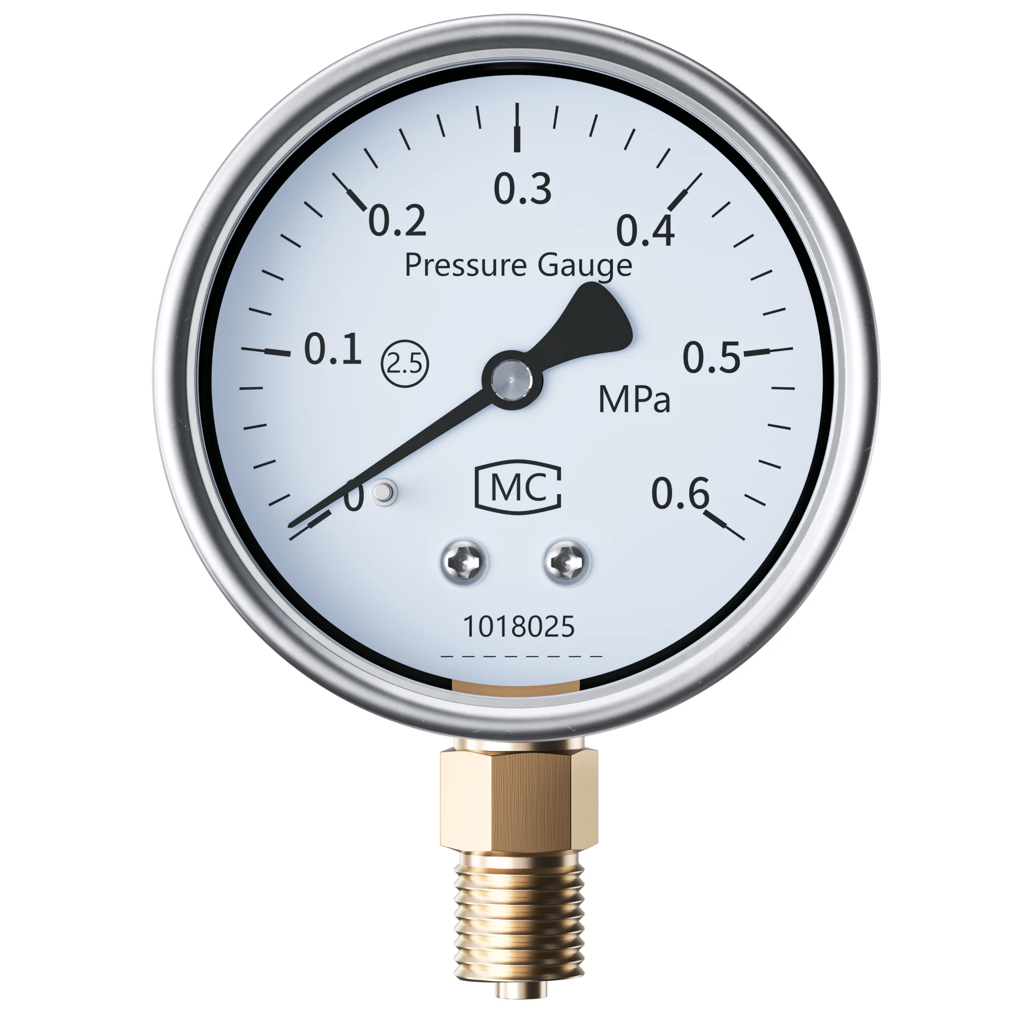 Pointer Pressure Gauges -0.1-60Mpa 0-1.6Mpa 0-2.5Mpa Mechanical M14*1.5 M20*1.5 Digital Gauge
