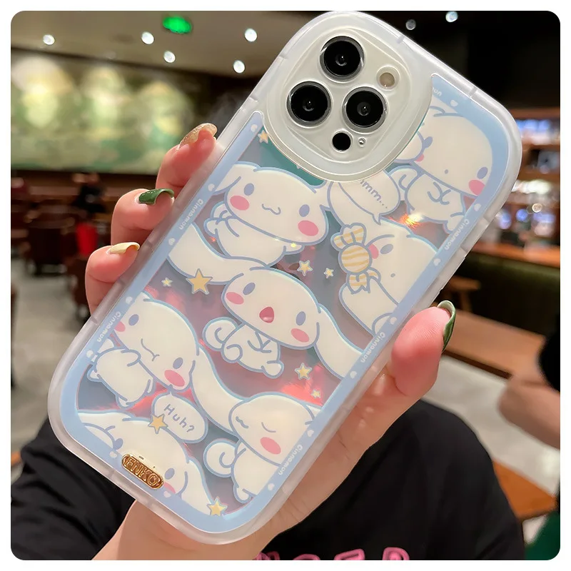 Kawaii Sanrio Iphone чехол Hello Kittys Cinnamoroll аниме силиконовый для телефона Iphone11 12 13 Xr Pro Max