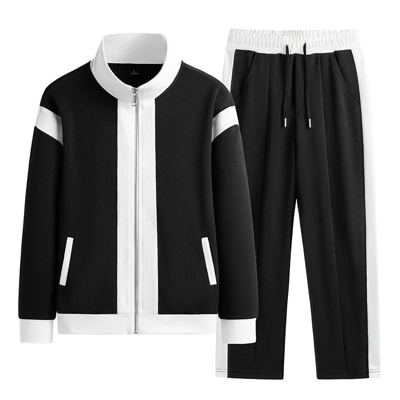 

Trendy 2023 Jogging Tracksuit Mens Jacket + Sweatpants Suit Running Sets Casual Sport Outdoors Fitness Tech Sportswear Men