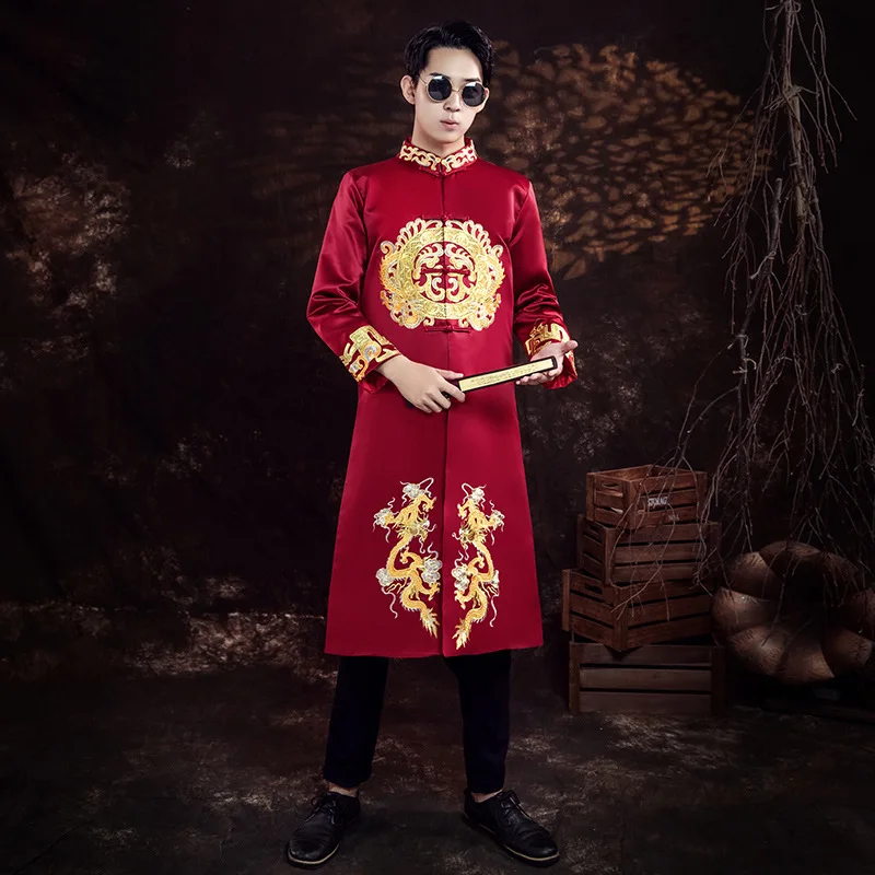 

2022 xiuhe men's clothing chinese groom's clothing men's self-cultivation wedding clothes tang suit g107