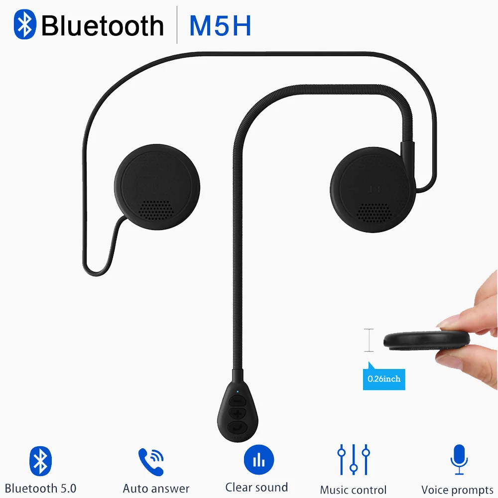 

Moto Helmet Headset Bluetooth 5.0 Ultra-Thin Motorcycle Earphones Wireless Speaker Headphone Handsfree Stereo Call Music Play