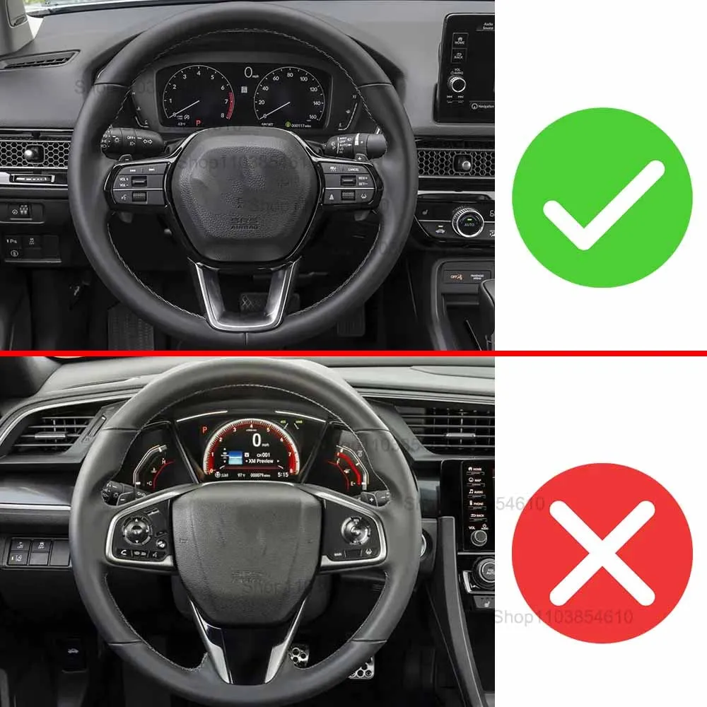 Для Honda Civic FE 2022 RS Sport Touring Stepwgn Spada 2023 CR-V Pilot Integra автомобильные наклейки на рулевое