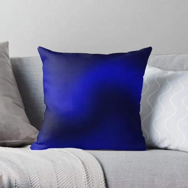 

Blue Gradient Pillow Printing Throw Pillow Cover Waist Soft Wedding Square Comfort Car Office Decor Bed Pillows not include