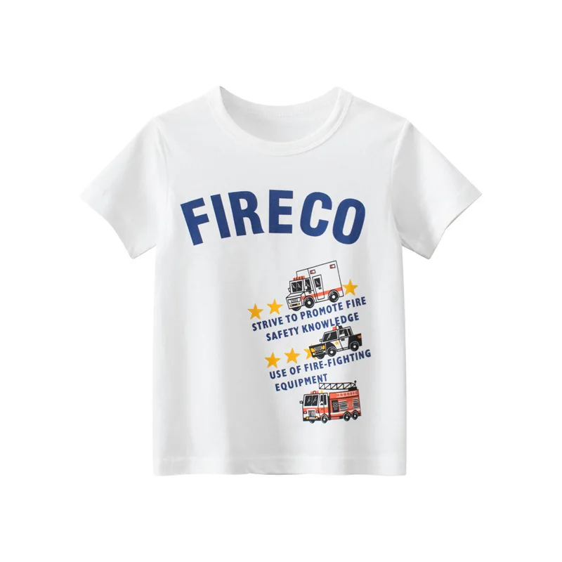 

T Shirts Kids Children Boys Girls Baby Tee Short Sleeves Summer Clothing Clothes Print Cartoon Cotton New