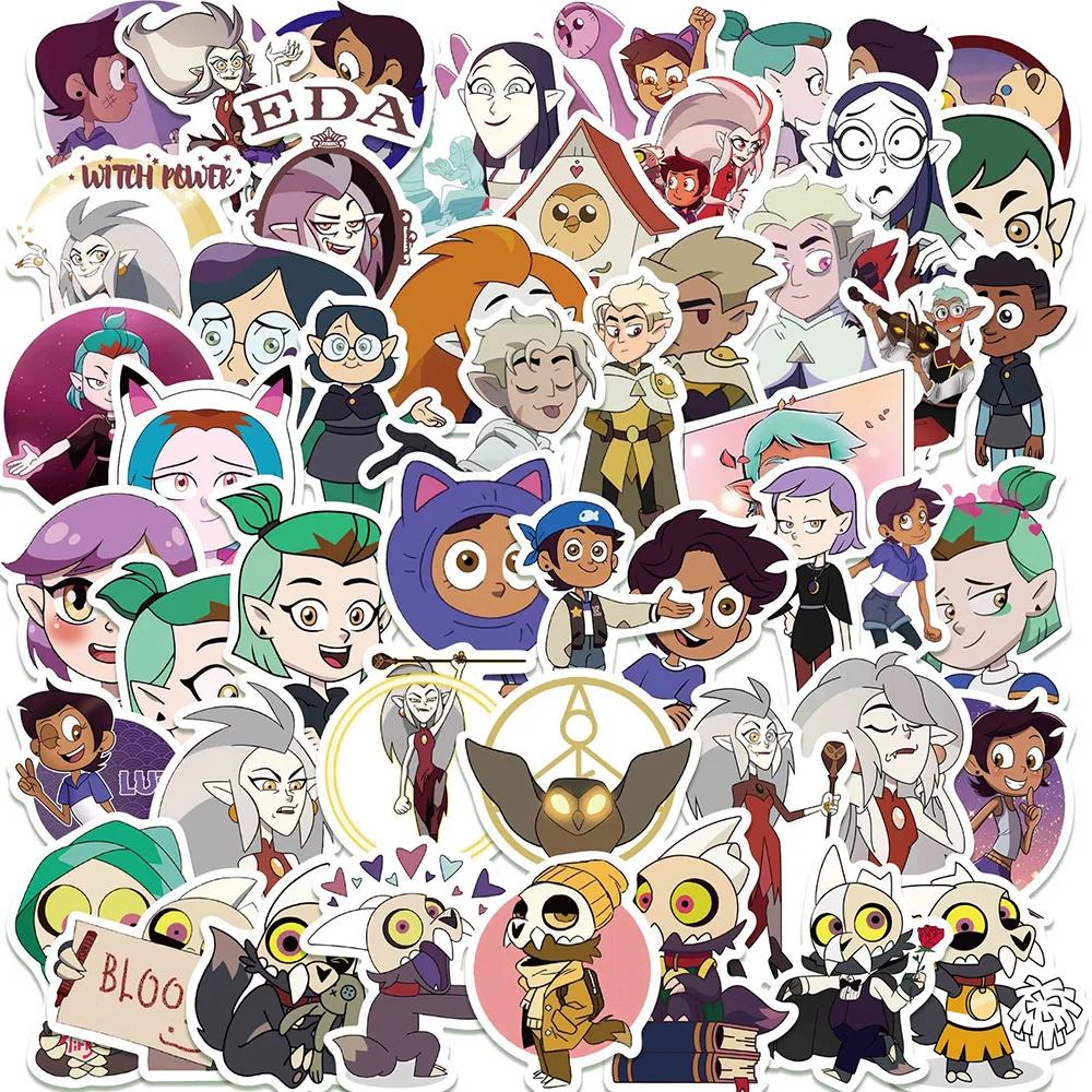 10/30/50 шт. Каваи Дисней Сова Дом Наклейки Крутые Граффити для детей Игрушка Телефон