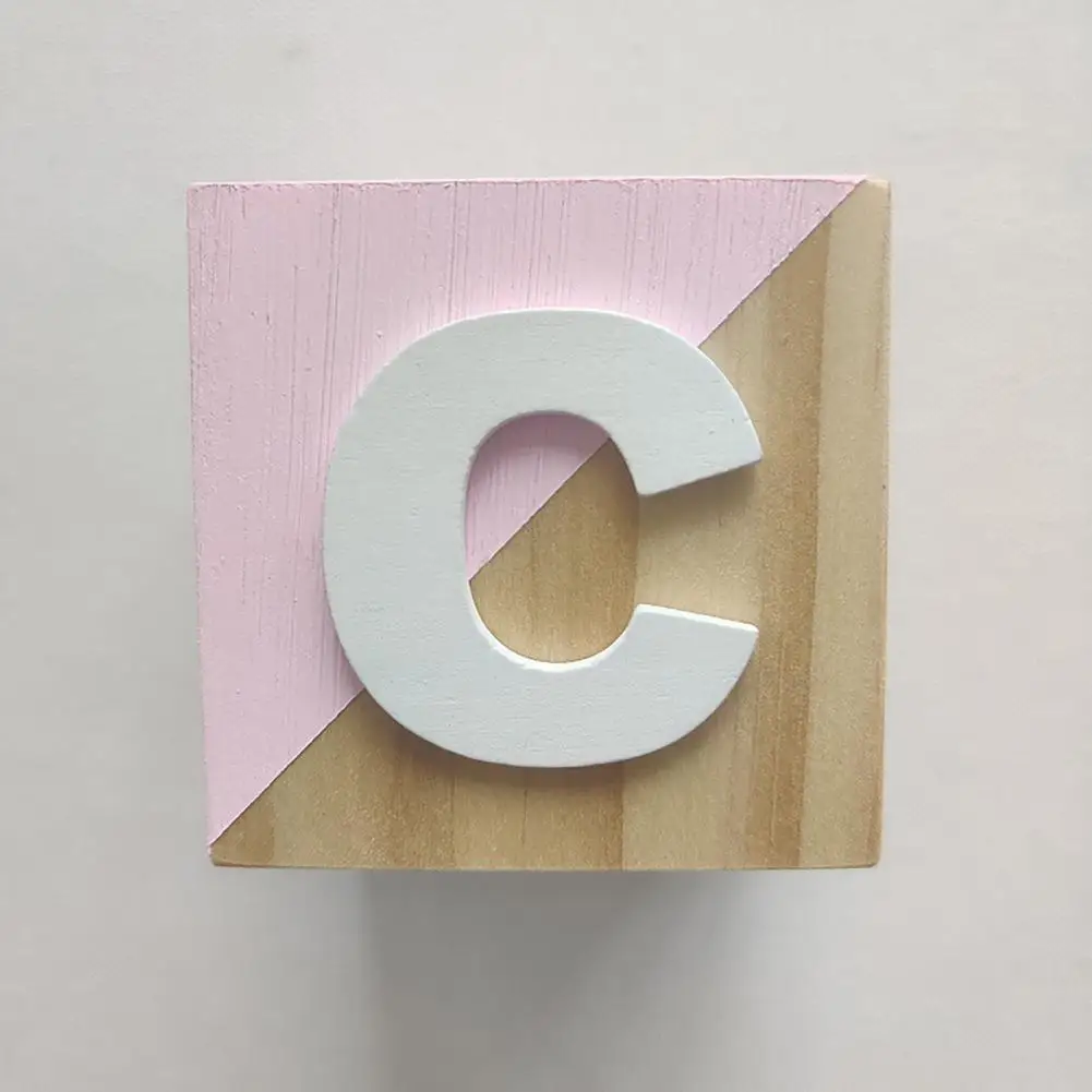DIY долгий срок службы образовательный блок с 26 буквами для детского сада |