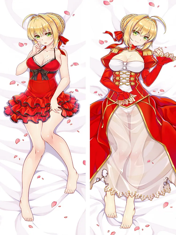

Japanese Fate/EXTRA Anime Dakimakura Pillowcase Nero Claudius Cushion Hugging Full Body Pillow Cover Case Home Bedding GZMM45AB