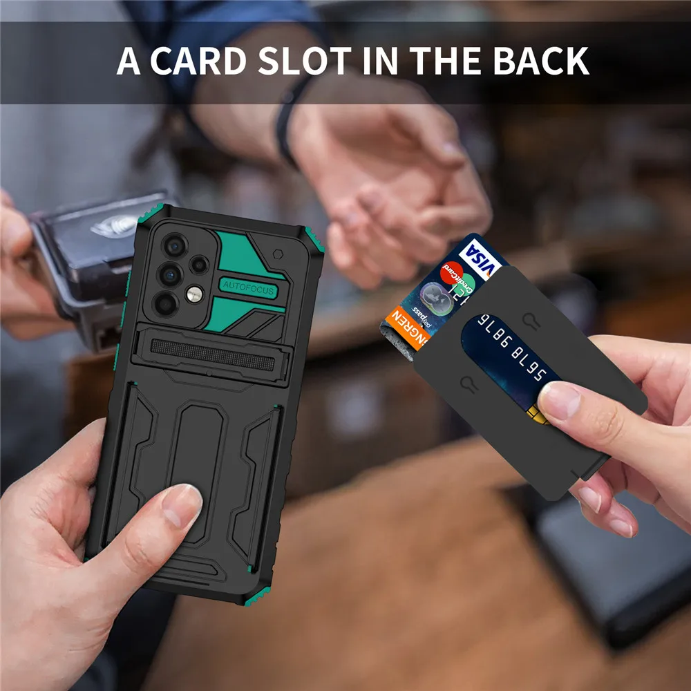 

For Samsung A53 5G Case Card Slot Bag Kickstand Holder Stand Funda For Samsung Galaxy A53 A73 A33 5G 2022 Coque A 53 33 73 Funda