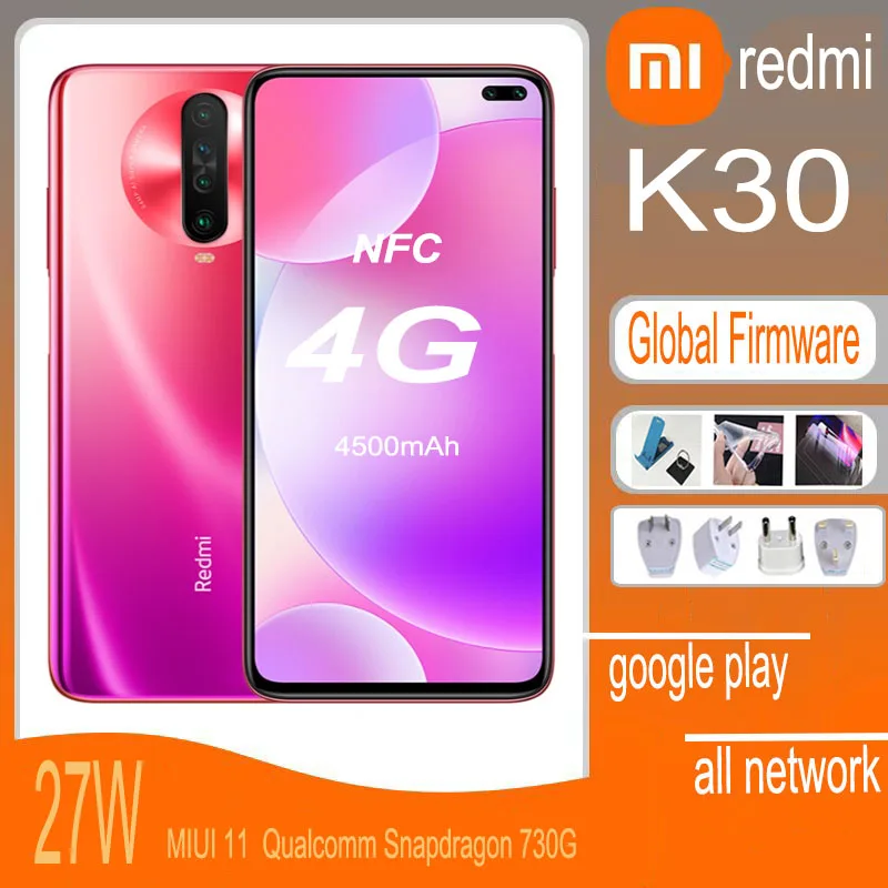 Смартфон Redmi K30 4G xioami Snapdragon 730G/765G