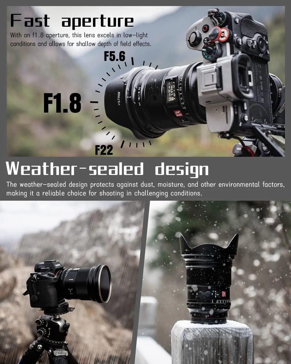 Фото Объектив Viltrox 16mm F1.8 с автофокусом, полнокадровый, сверхширокоугольный, с ЖК-экраном для L-крепления LUMIX S5 II S9 S1 II Sigma fp L Leica SL2-S №5