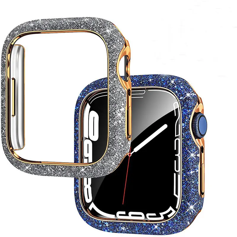 Y2k Эстетический блестящий чехол для часов с бриллиантами Apple Watch Series 9 8 7 6 5