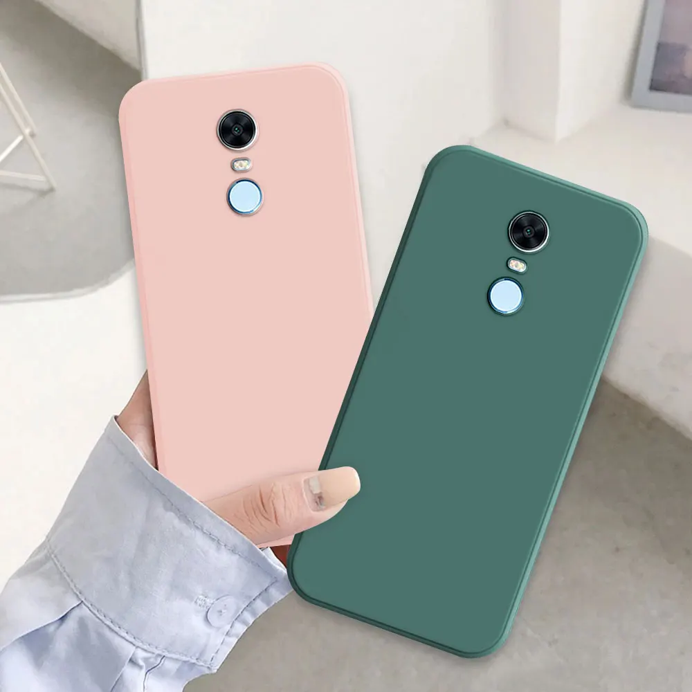 Чехол для Redmi 5 Plus A1 A2 + 6A 8A цветной Силиконовый противоударный чехол телефона Xiaomi 6