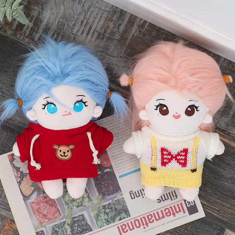 

20cm Cotton Doll Only Baby Doll Can Change Clothes Girl Play House Doll Dress Up Cute Plush Children's Day Gifts That Kids Love