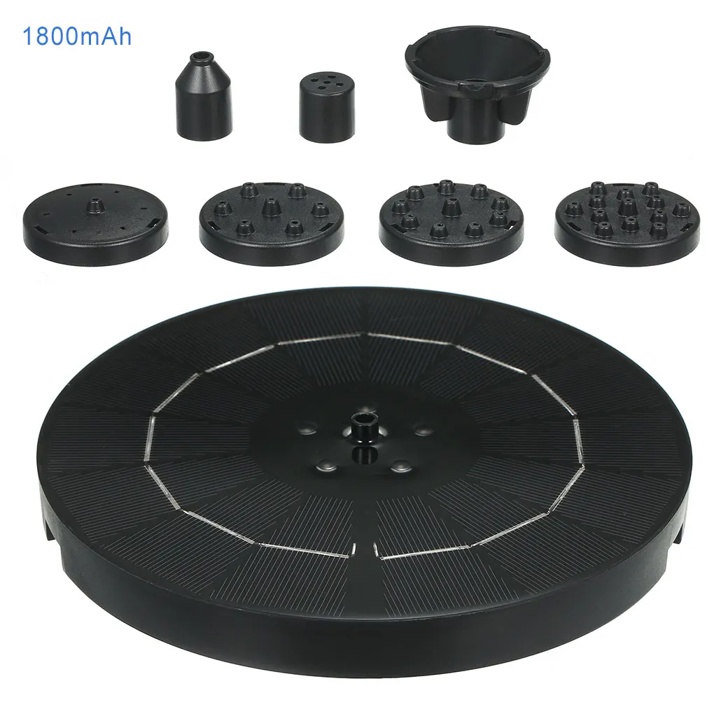 

Colorful Solar Water Fountain Pool Pond Waterfall Fountain Garden Decor Outdoor Bird Bath Solar Powered Fountain Floating Water