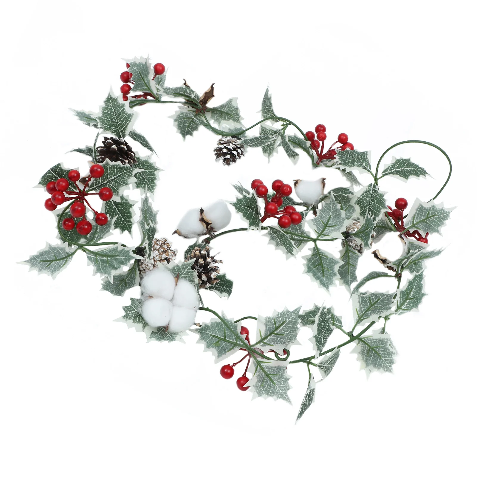 

1pc Christmas Hanging Adorn Simulated Rattan Decor Red Fruit Rattan Pendant for Christmas