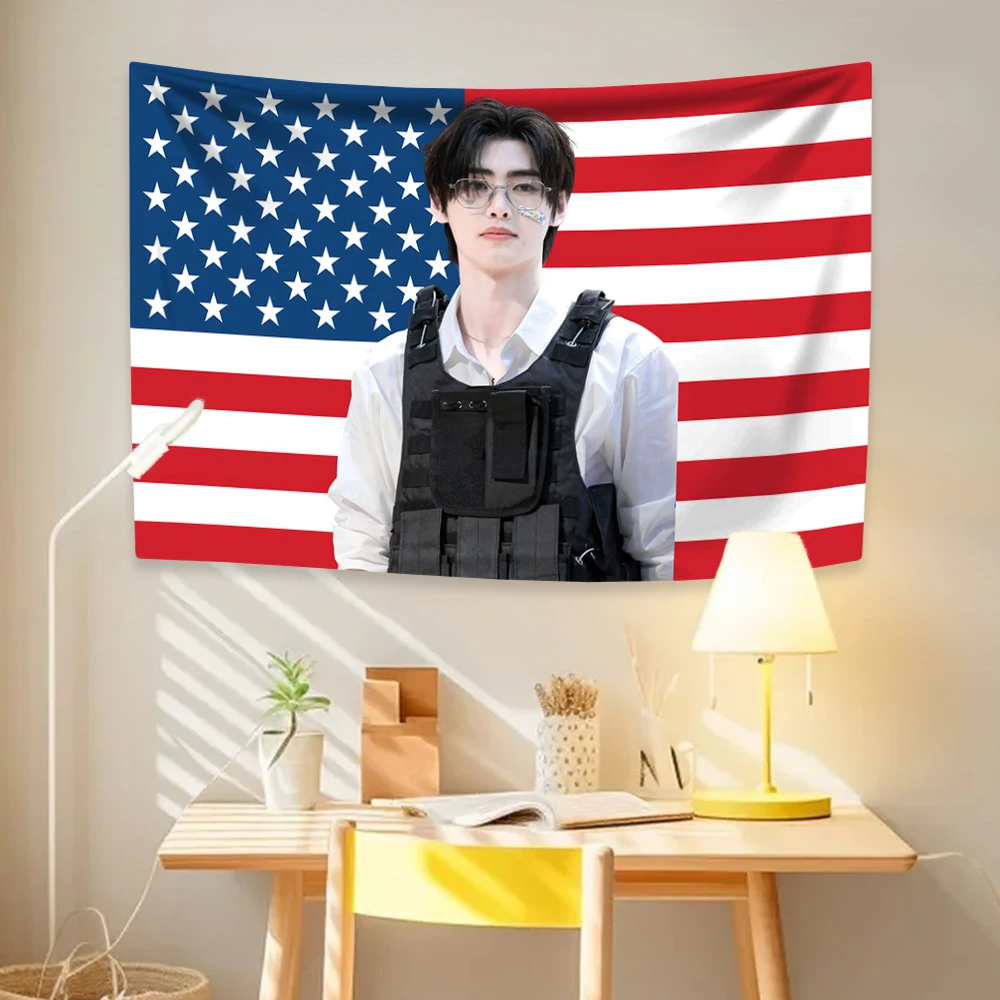 Солнцезащитные шляпы, гобелен для девочек, Kpop, флаг идола, домашний декор, фон для общежития, ткань, идеи подарков, подарок на день рождения и концертный баннер