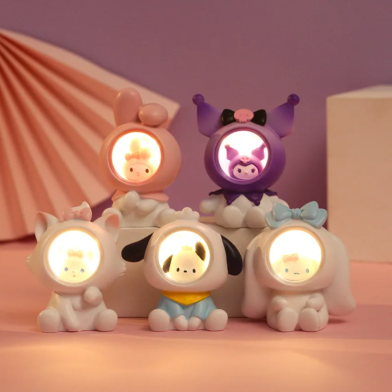 

Sanrio Kawaii Kuromi My Melody Cinnamoroll почтовая прикроватная лампа Милая мультяшная лампа спальня прикроватные украшения день рождения девочка подарок