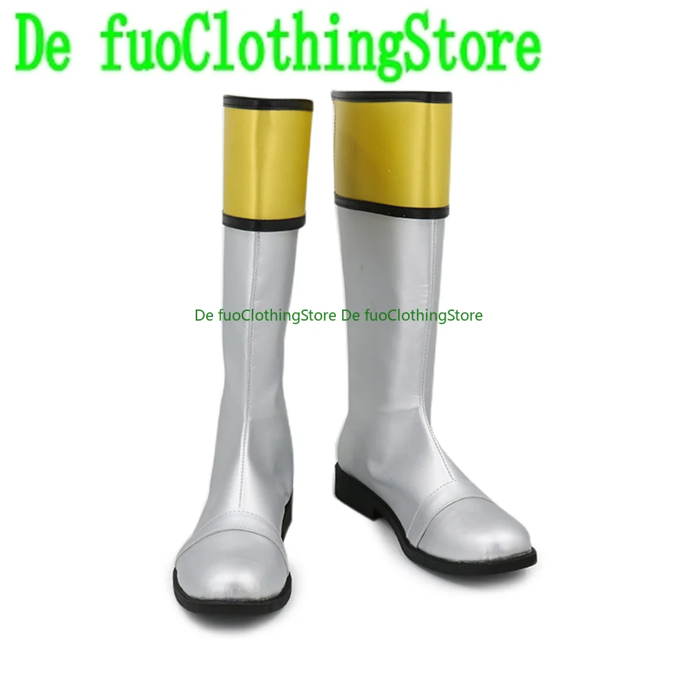 Sentai Gaoranger Silver Обувь для косплея Сапоги Игра Аниме Хэллоуин Рождество DefuoClothing