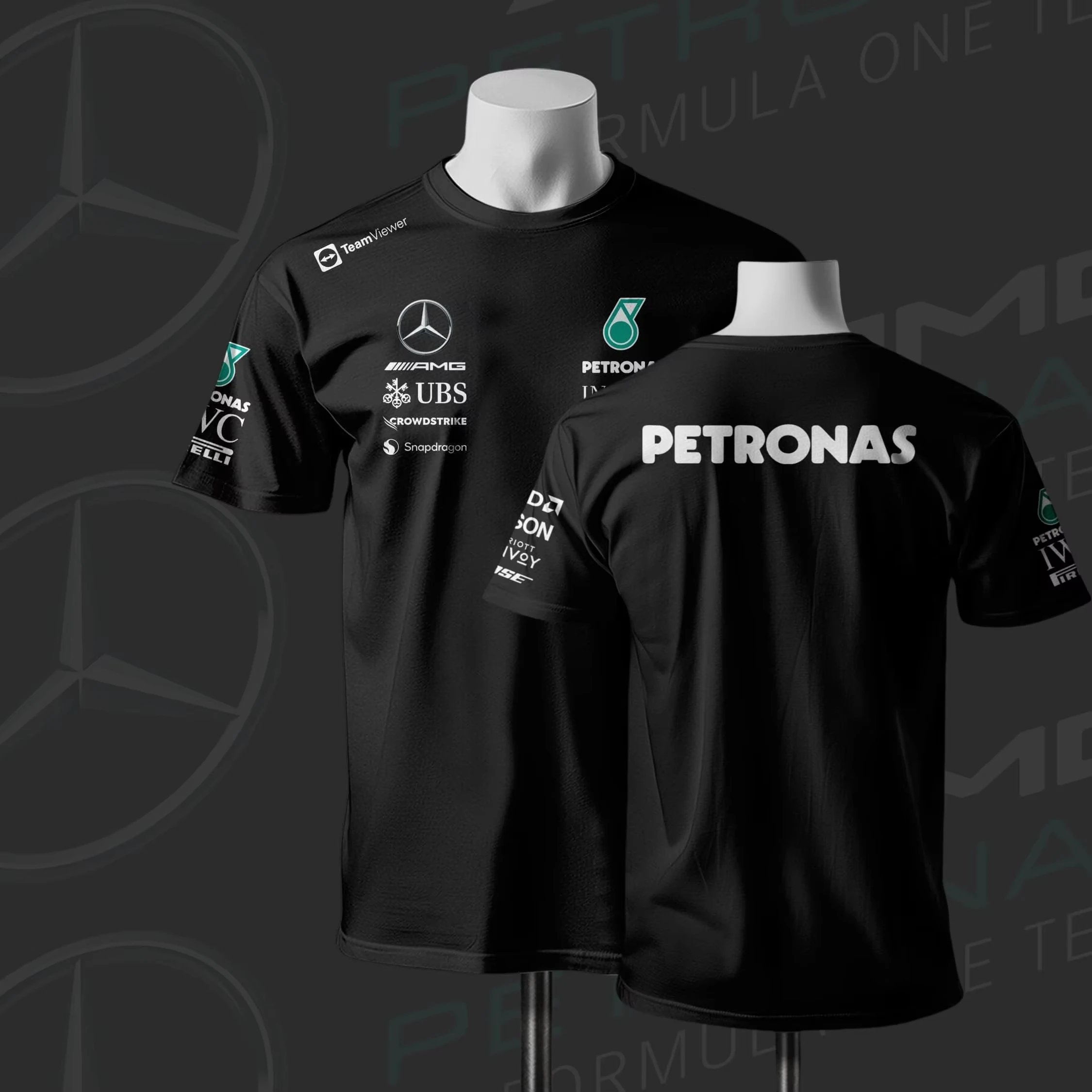 

Мужская Быстросохнущая Футболка, Модный Топ Для Гонок На Мотоциклах, Mercedes