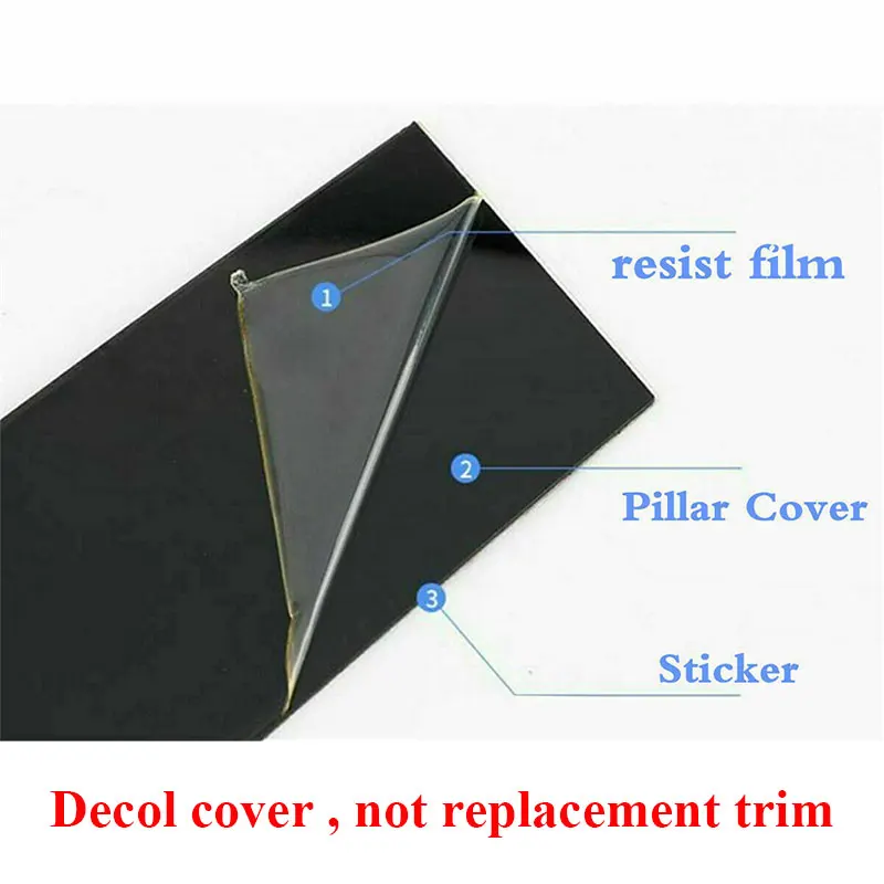 6 шт./комплект глянцевые черные наклейки на заднюю панель автомобиля ACURA TSX 2009-2014
