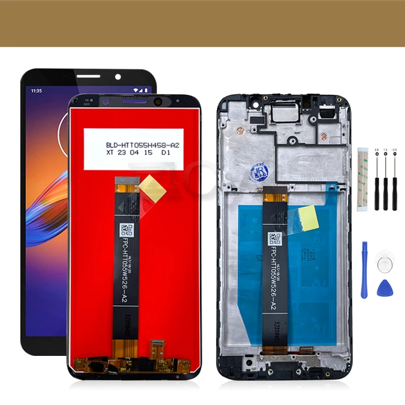 ЖК-дисплей для Motorola Moto E6 Play сенсорный экран дигитайзер в сборе XT2029 XT2029-1 сменный DC