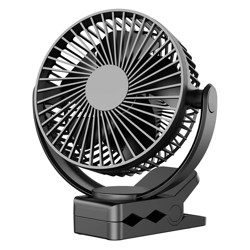 

Вентилятор с клипсой, 5-дюймовый бесшумный настольный мини-вентилятор, USB-вентилятор с зажимом на аккумуляторе, настольный USB-вентилятор, пер...