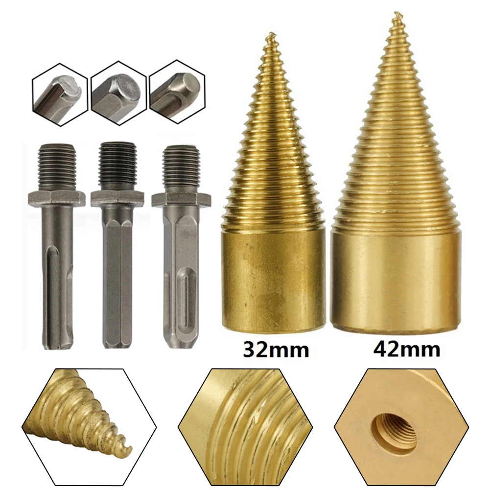 

Firewood Chop Wood Drill Bit Splitting Tool Splitting Cone Log Splitters Wood Breaking Machine Wood Breaker Firewood Chopper
