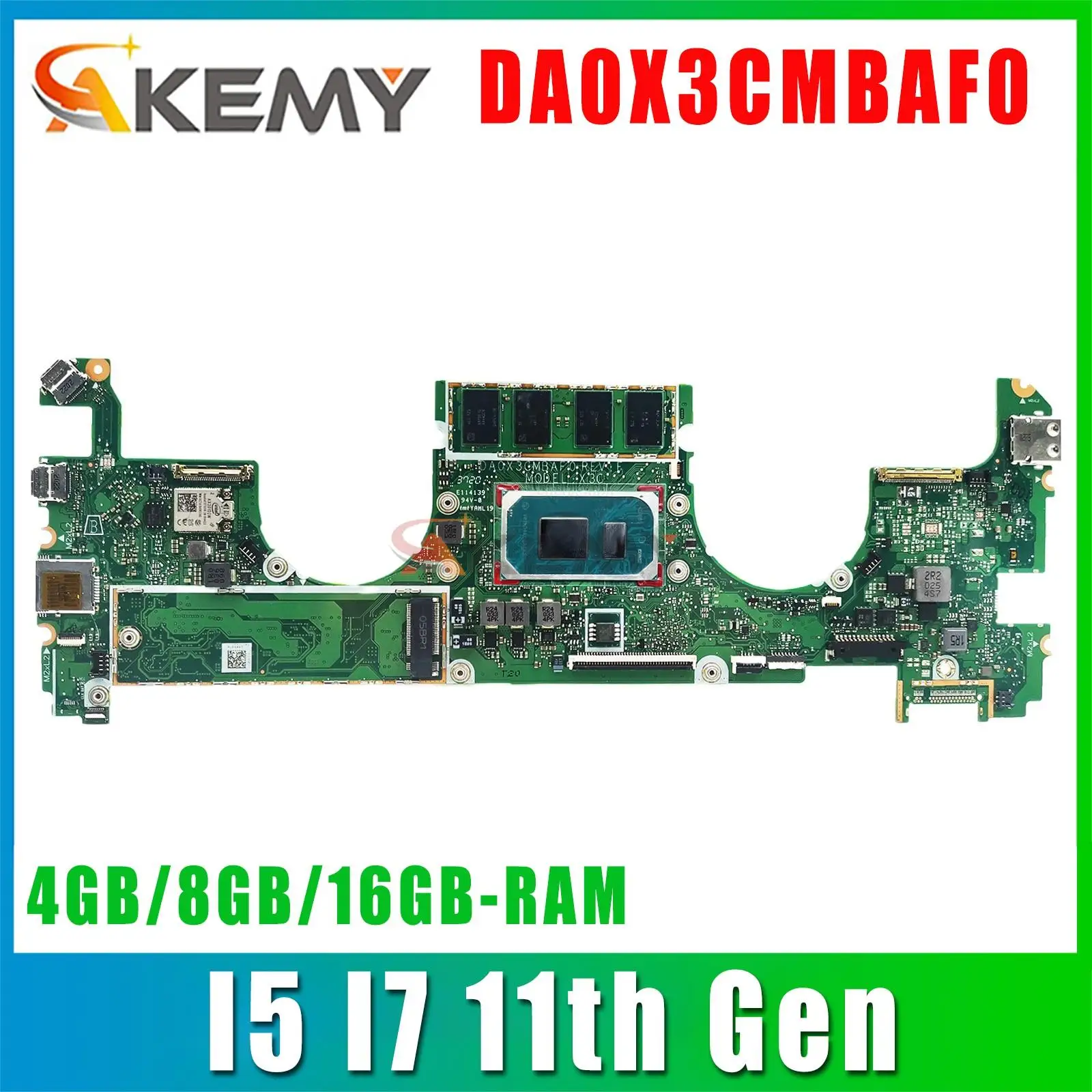 

DA0X3CMBAF0 HP SPECTRE X360 14-EA Laptop Motherboard With i7-1165G7 CPU UMA RAM 8GB 16GB 100% test OK