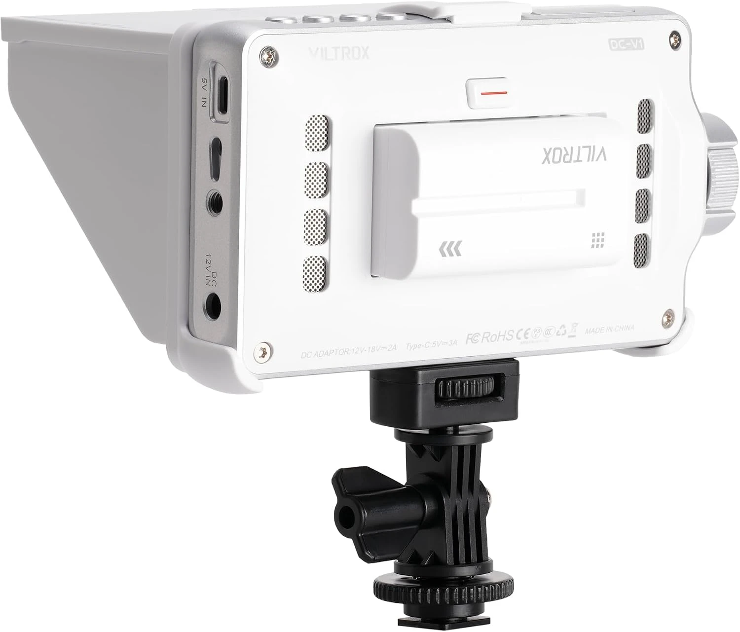 Фото VILTROX 5,5-дюймовый накамерный монитор 4K с сенсорным экраном, HDMI, полевой монитор 1920×1080 с солнцезащитным козырьком и 3D LUTs для Sony, Canon, Nikon №5