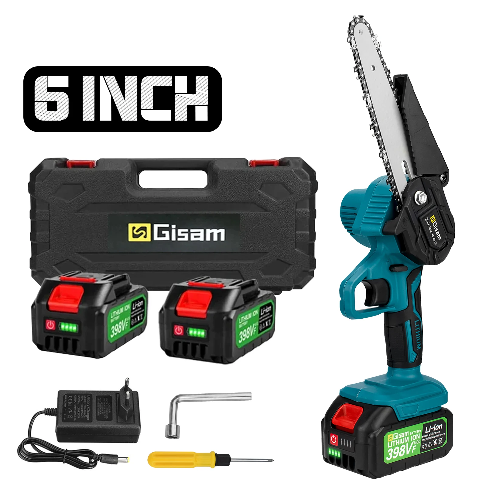 6-дюймовая мини-электрическая пила аккумуляторная бензопила ручная