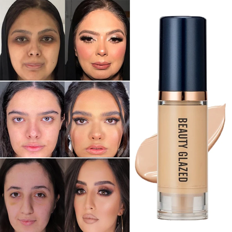 

6ml Face Foundation Makeup Matte Lasting Moisturizing Whitening CoverUp Acne Marks Oil Control Concealer Facial Contour Cosmetic