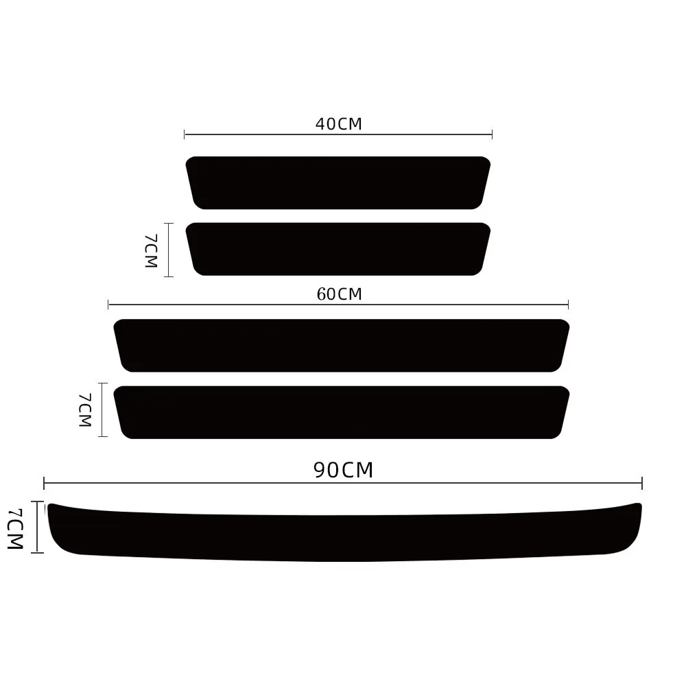 Car Trunk Door Sill Auto Scuff Plate Carbon Fiber Decoration Bumper Guard Sticker Anti Scratches for Audi A1 A2 A3 Q5 Q6 Q7 RS1 |