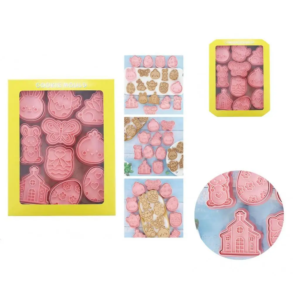 

1 набор полезных пасхальных форм для печенья, легко моющиеся, пасхальные формы для печенья, кухонные инструменты, пасхальные формы для печен...