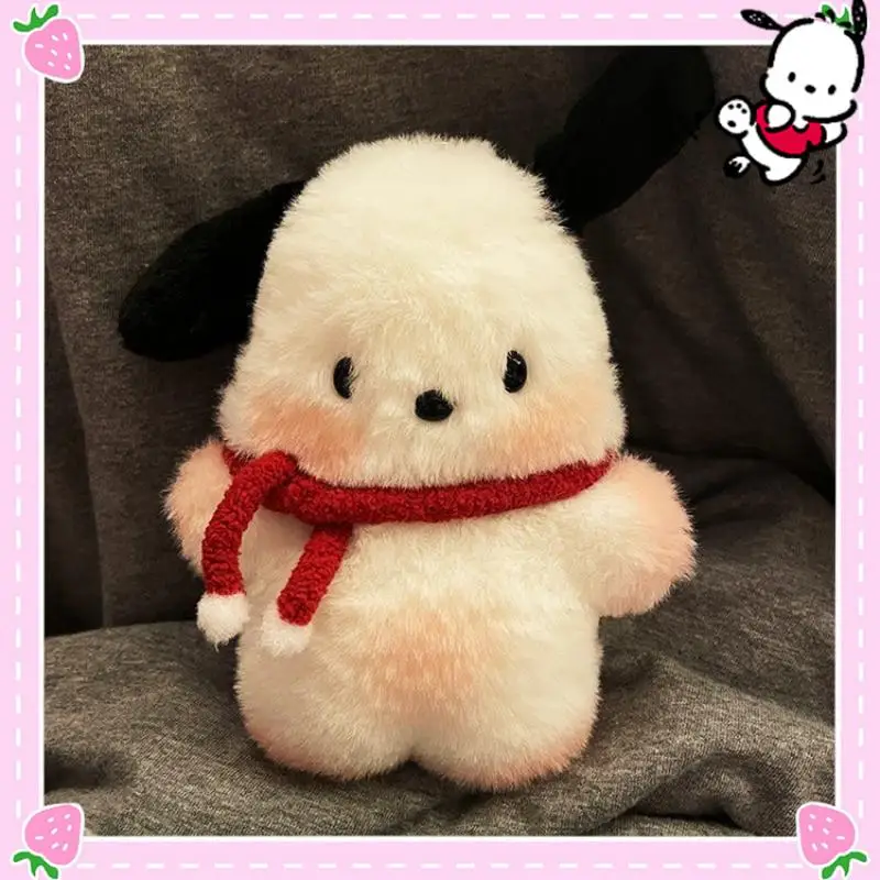 

16Cm Pochacco Plush Doll Kawaii Anime Sanrioed Popular Stuffed Toys Cute Soft Tabletop Ornaments Ins Girls Holiday Gifts