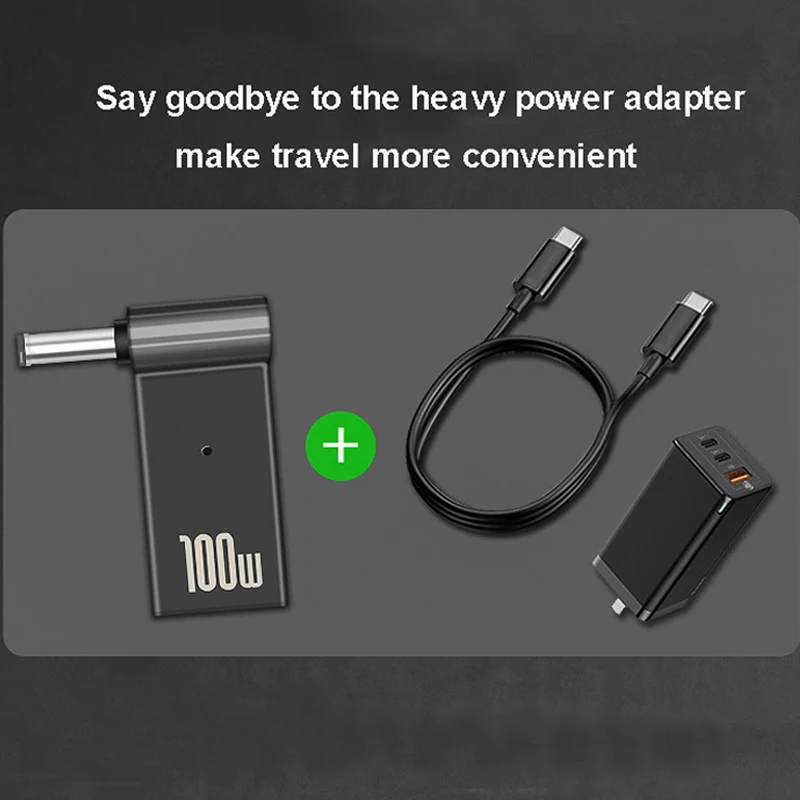 Кабель-переходник USB-C (Type-C) 100 Вт с разъемом 6.5x4.4 мм для быстрой зарядки PD для Sony LG (art.: 3920da7e612ab) - 3920da7e612ab