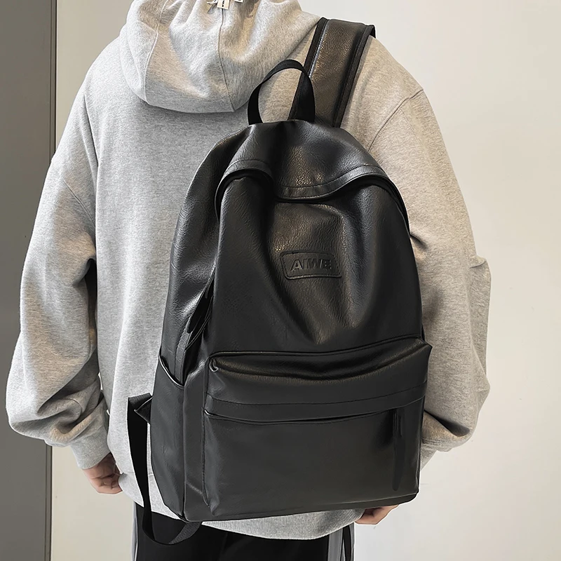 Soft Leather Men's Backpacks Girl Luxury Designer Back Pack 