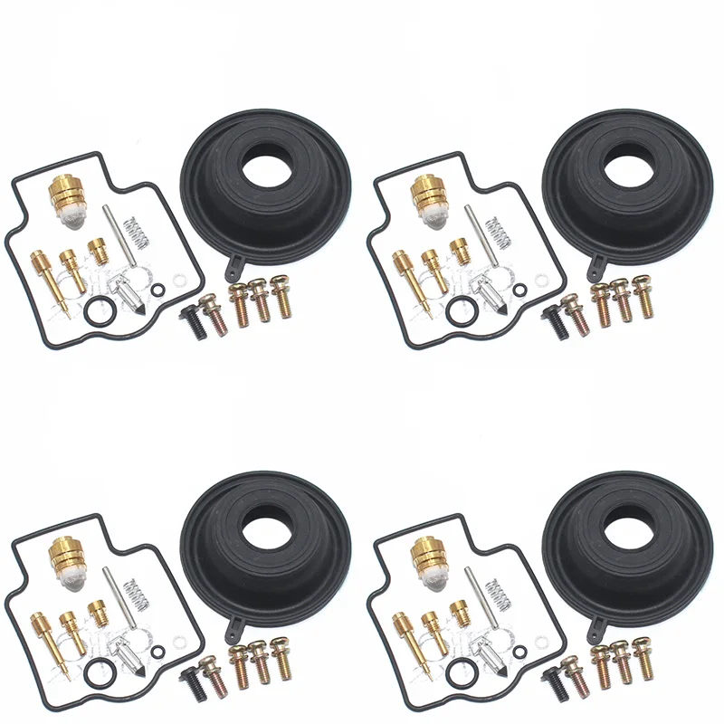 4 комплекта для ZX400 ZXR400 ZX500 ZZR500 ZX 400 500 ZXR ZZR ремонт мотоциклетного карбюратора с плавающей иглой для сиденья и масла, ремонт прокладки
