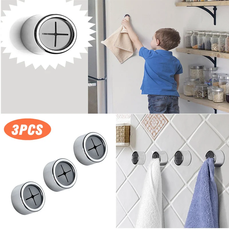 Hooks Wall Mounted Self Adhesive Dish Clothes Tea Towels Hol