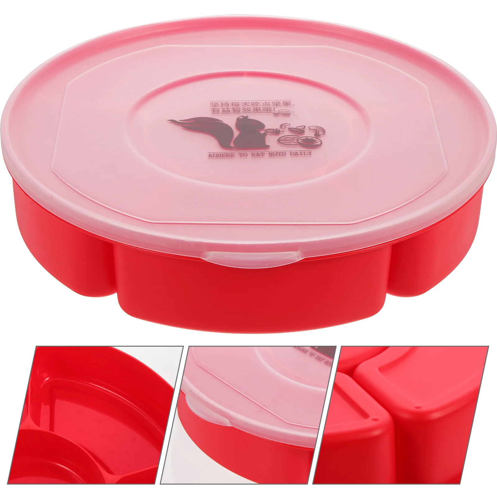 

Afternoon Tea Snack Tray Round Cake Pan Clear Plastic Organizer Bins Fruit Dish