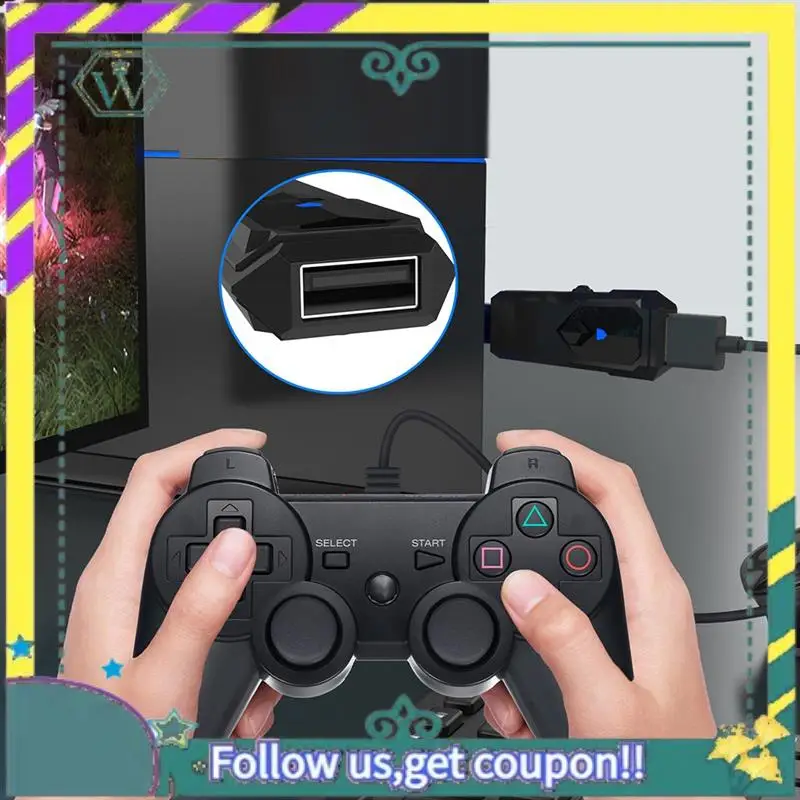 Фото A28Q-Беспроводной USB-конвертер для PS5 PS4 PS3 Switch OLED Bluetooth Геймпад Адаптер игрового контроллера Проводной адаптер контроллера №4