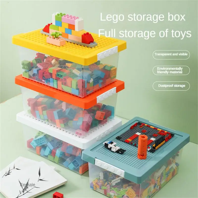 

Toy Storage Box Pp Children Toy Small Particles Building Block Transparent Household Tools Classification Box 36.5x24.5x17cm