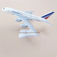 1820cm alloy metal air france a380 airlines diecast airplane model airfrance airbus 380 airways plane model stand aircraft gift