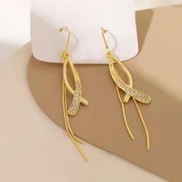 1 pair drop earrings chic decorative long hollow out hook earrings bride jewelry women earrings hanging earrings