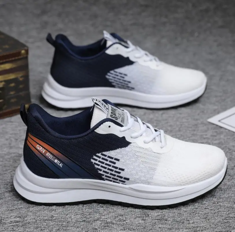 

Кроссовки мужские сетчатые на шнуровке, легкие кеды, Вулканизированная подошва, Повседневная прогулочная обувь, теннисная обувь