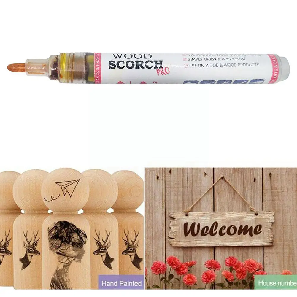 

Wood Burning Marker Pen For Diy Scorch Marker Painting Pyrography Pens Fine Tip Woodworking Supplies Wood Burning Marker Pe C0a0