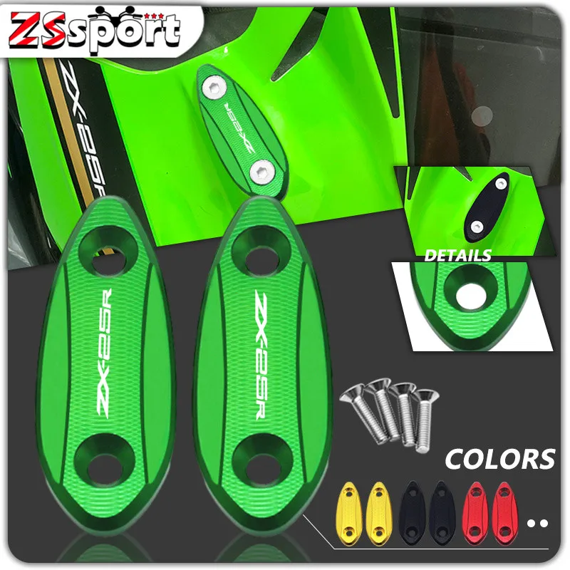 

For Kawasaki NINJA ZX-25R 2020 2021 2022 2023 ZX-6R 2009-2012 Motorcycle Windscreen Rear Mirror Hole Cover Driven Mirror Cap