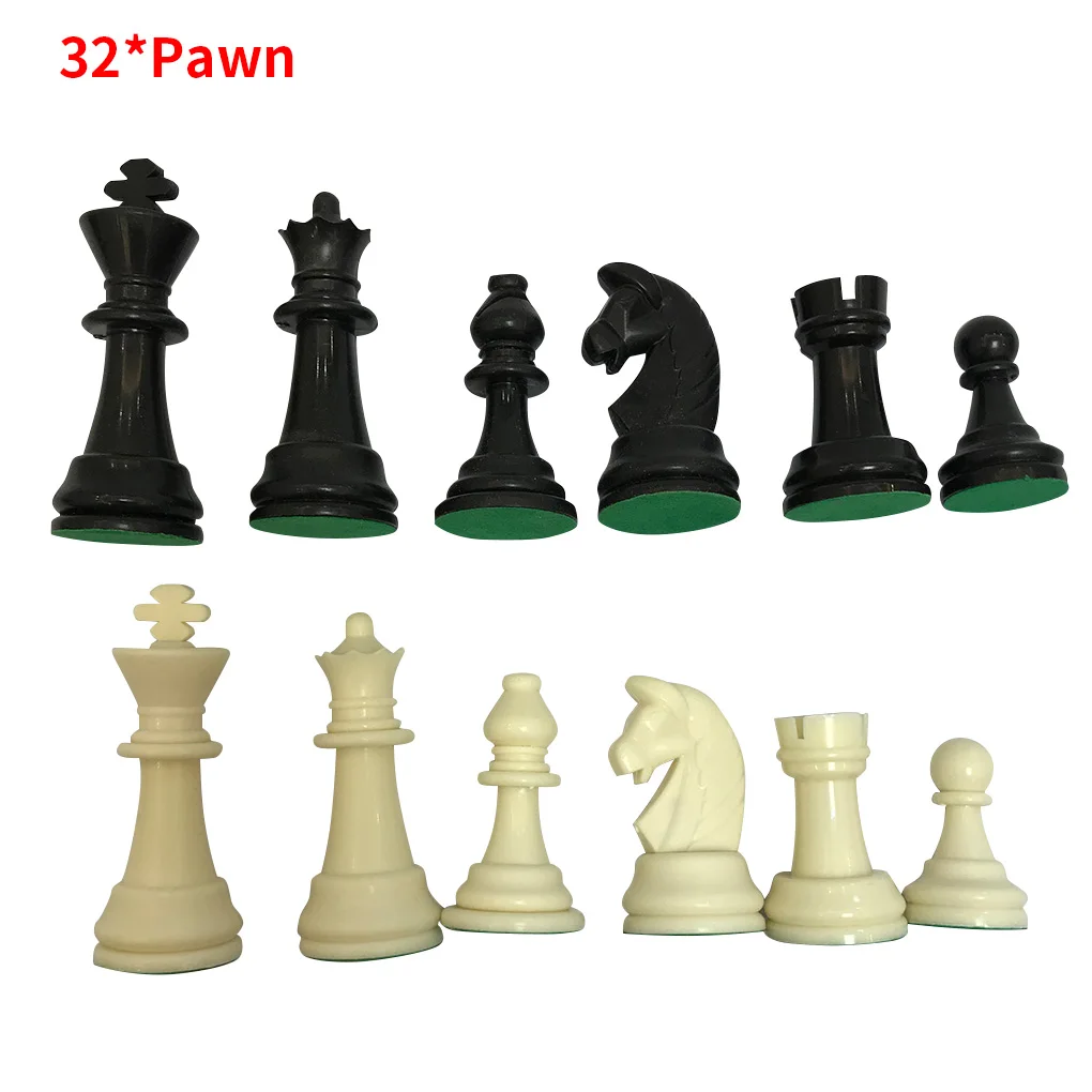 

32 шт., пластиковые шахматные фигурки